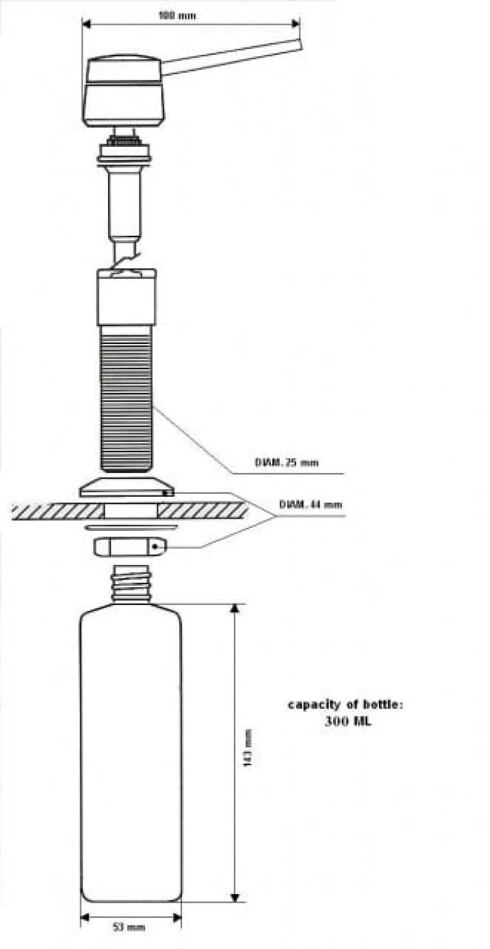 Waschmittelpumpe aus Stahl