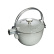 Teekanne aus Gusseisen, 1,15 liter, Grau - Staub