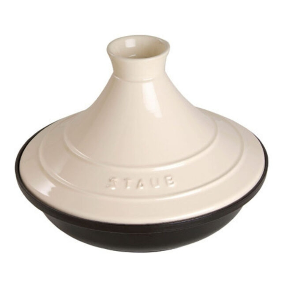Tajine aus Gusseisen, 20cm, Schwarz/Creme - Staub in der Gruppe Kochen / Töpfe & Pfannen / Tagine-Töpfe bei The Kitchen Lab (1418-13100)