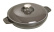Runde Schüssel mit Deckel, Gusseisen, 20 cm, Grau