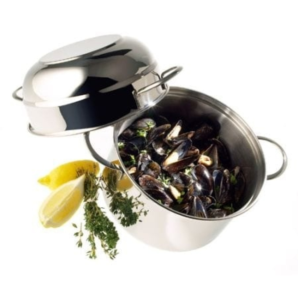 Muschelpfanne, 20 cm 3 Liter, Resto - Demeyere in der Gruppe Kochen / Töpfe & Pfannen / Töpfe bei The Kitchen Lab (1418-13431)