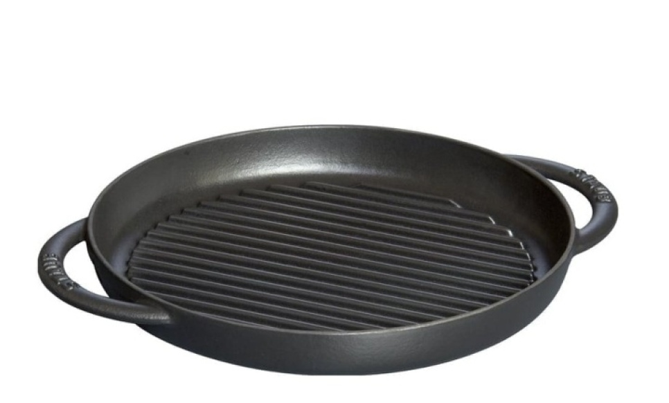 Grillpfanne aus Gusseisen, rund - Staub in der Gruppe Kochen / Bratpfannen / Grillpfannen bei The Kitchen Lab (1418-17591)