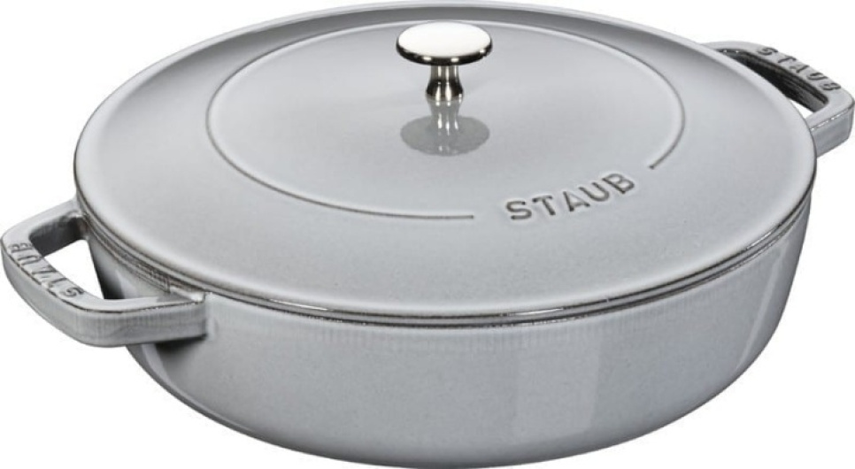 Christera Schmorpfanne, grau - Staub in der Gruppe Kochen / Bratpfannen / Sauteusen bei The Kitchen Lab (1418-27106)