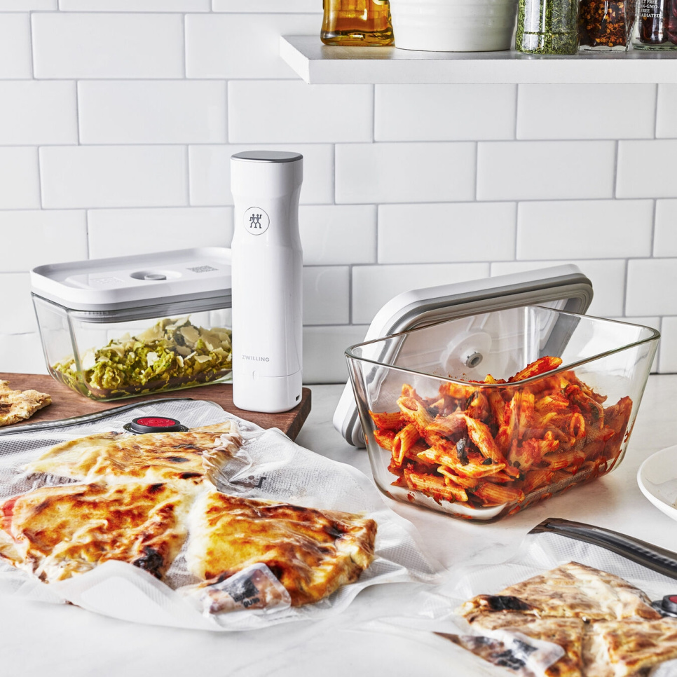 Komplette Startkit Fresh & Save, Electric Vakuumpumpe, Taschen und Gläser - Zwilling