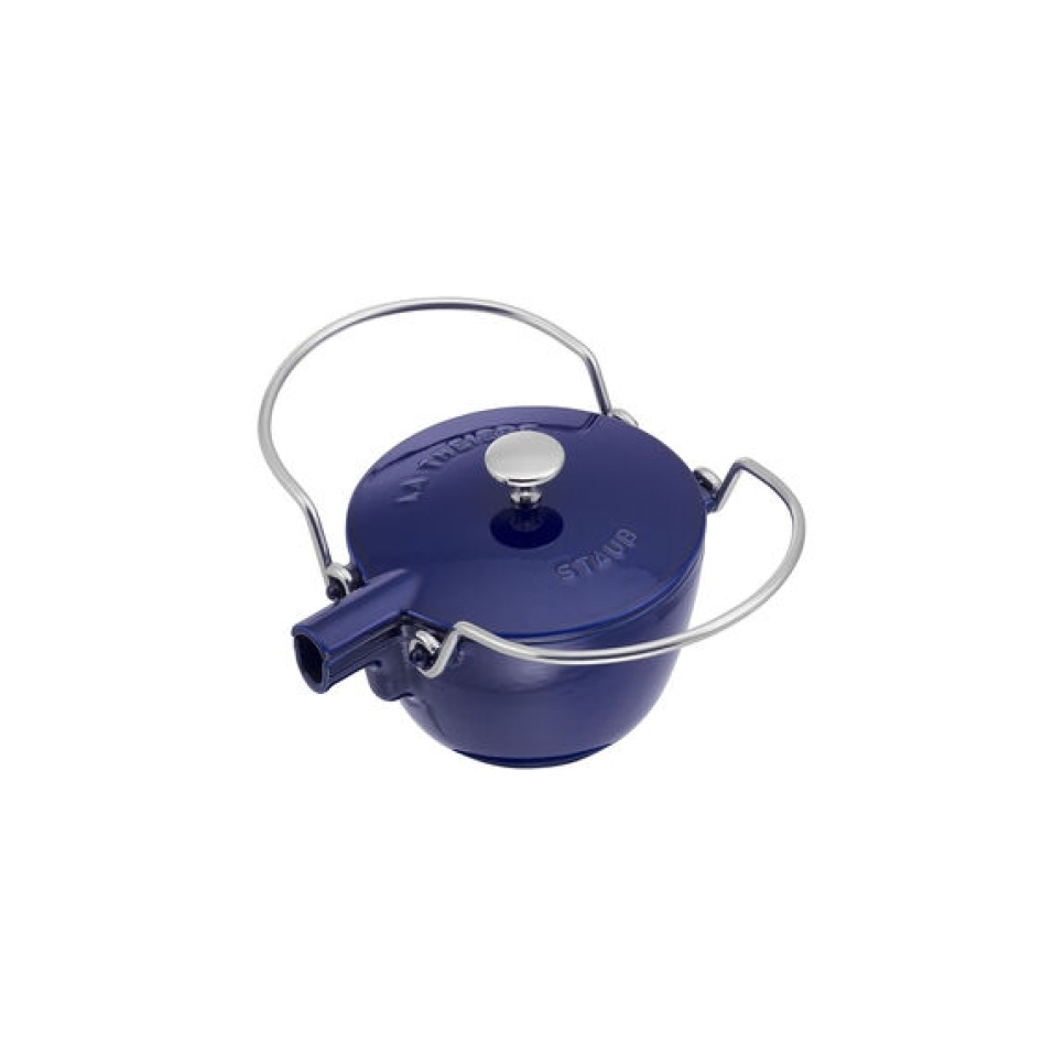 Teekanne in Gusseisen, 1,15 Liter, blau - Staub