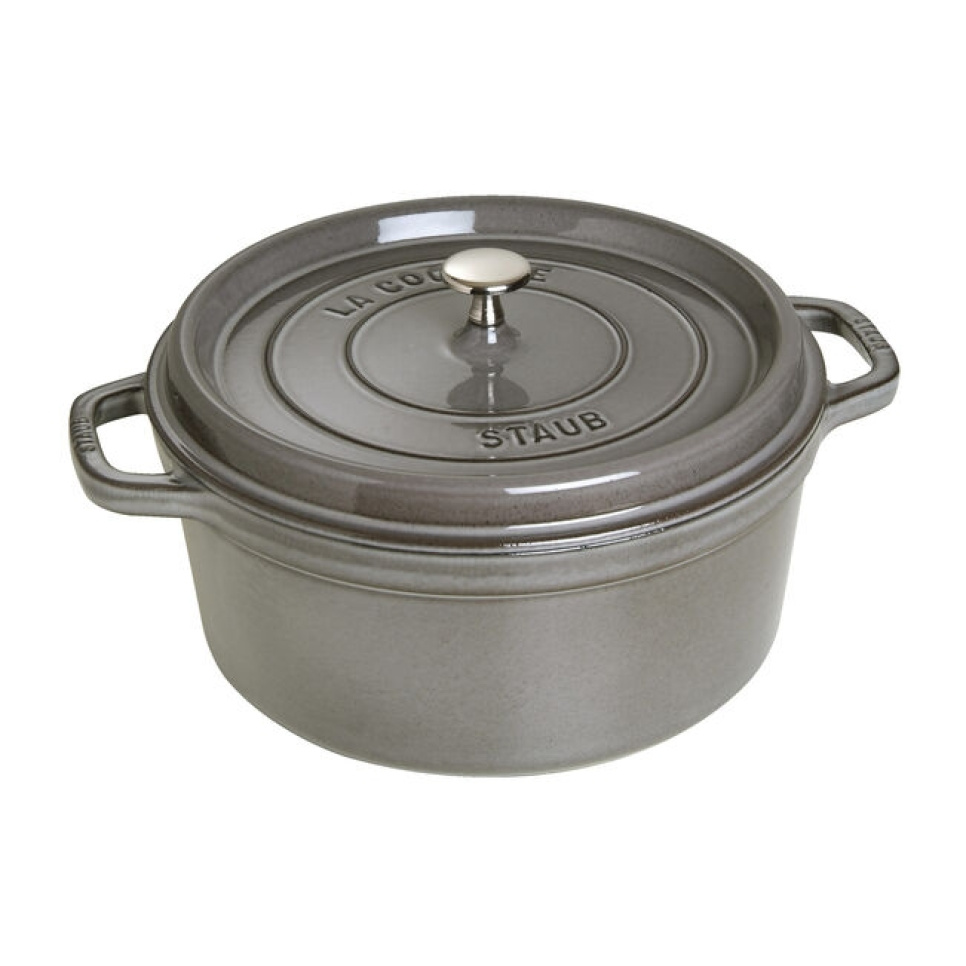 Emaillierter Gusseisentopf, Grau - Staub in der Gruppe Kochen / Töpfe & Pfannen / Töpfe bei The Kitchen Lab (1418-36383)