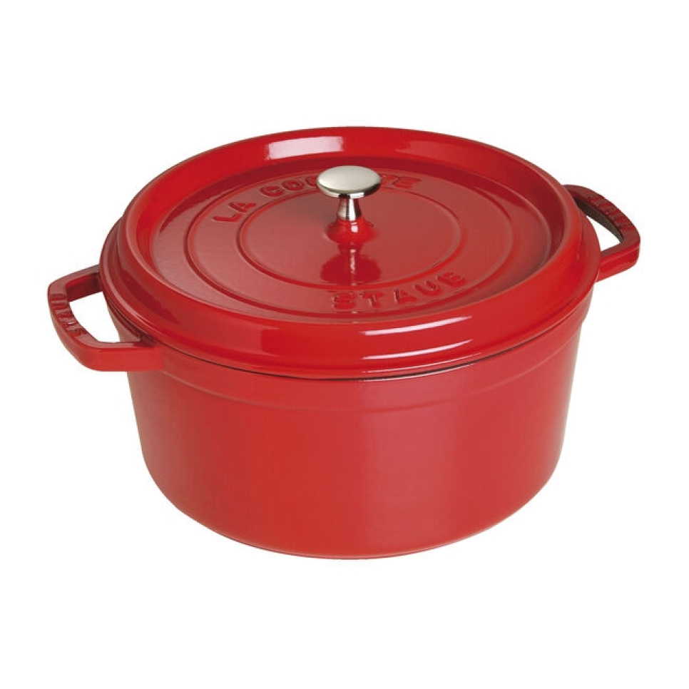 Emaillierter Gusseisentopf, Rot - Staub in der Gruppe Kochen / Töpfe & Pfannen / Töpfe bei The Kitchen Lab (1418-36385)