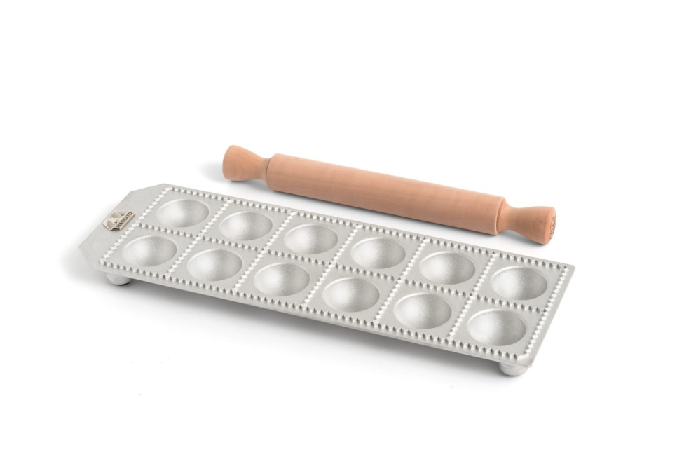 Ravioli-Form, 12 große runde Ravioli, Agnolotti - Marcato in der Gruppe Küchengeräte / Andere Küchengeräte / Nudelmaschinen bei The Kitchen Lab (1422-23819)