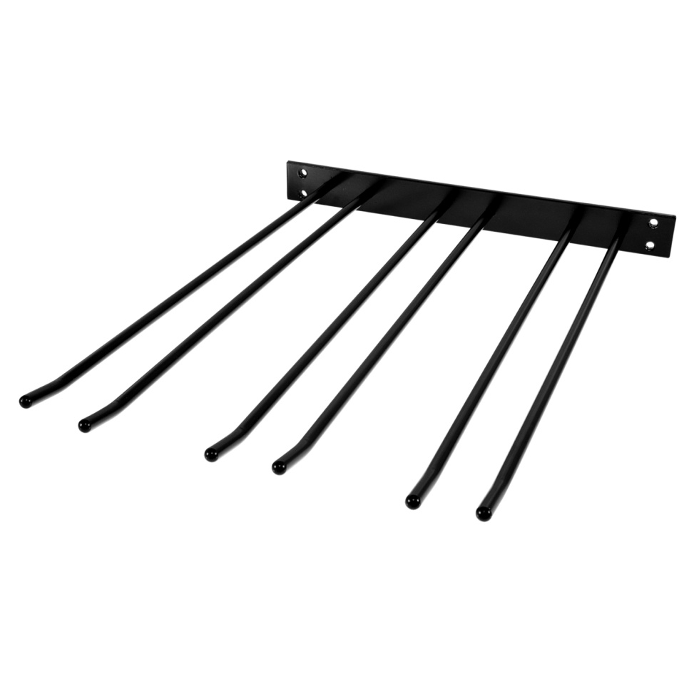 Glasbügel für die Wandmontage - Schwarz, 12 Stcs Glas - Hippie de Luxe