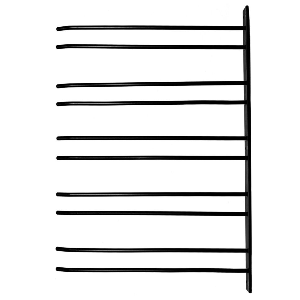 Glasbügel für die Wandmontage - Schwarz, 15 Gläser - Hippie de Luxe