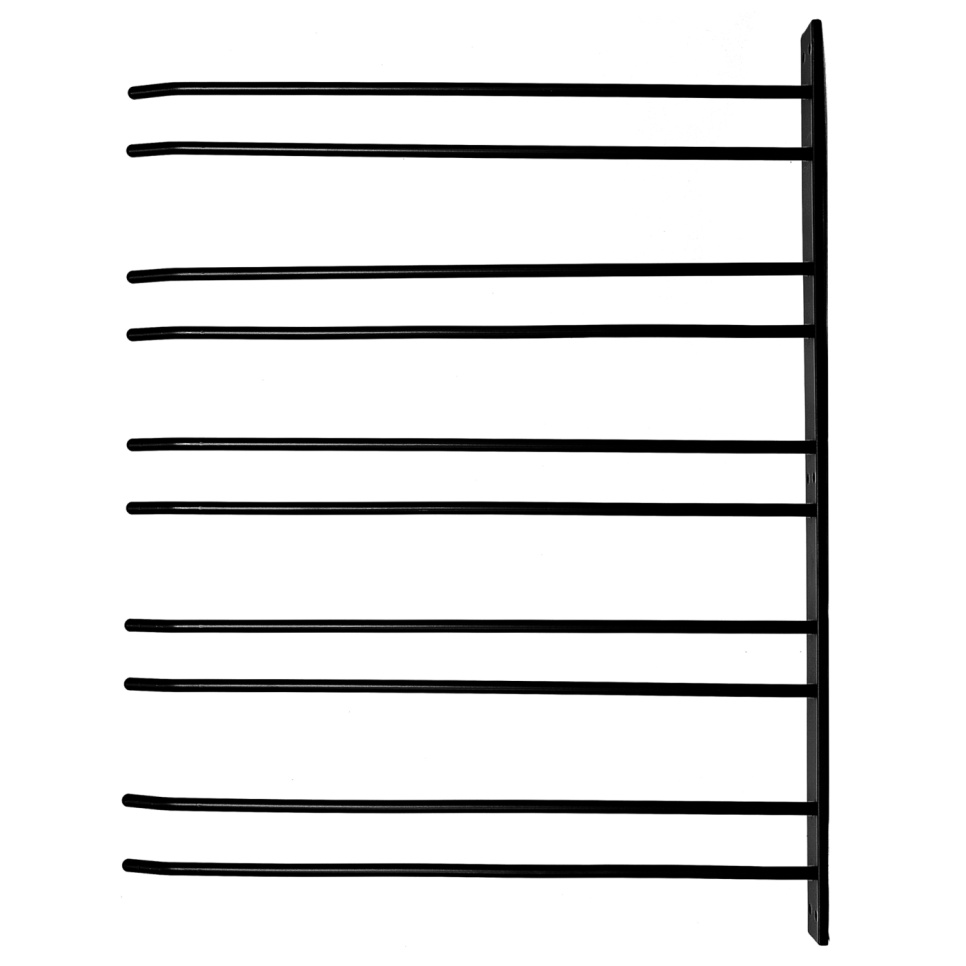 Glasbügel für die Wandmontage - Schwarz, 20 Gläser - Hippie de Luxe