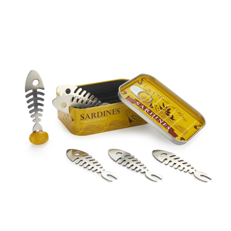 Snackgabeln, Sardinen, 6er-Pack - Balvi in der Gruppe Tischgedeck / Besteck / Gabeln bei The Kitchen Lab (1422-36410)
