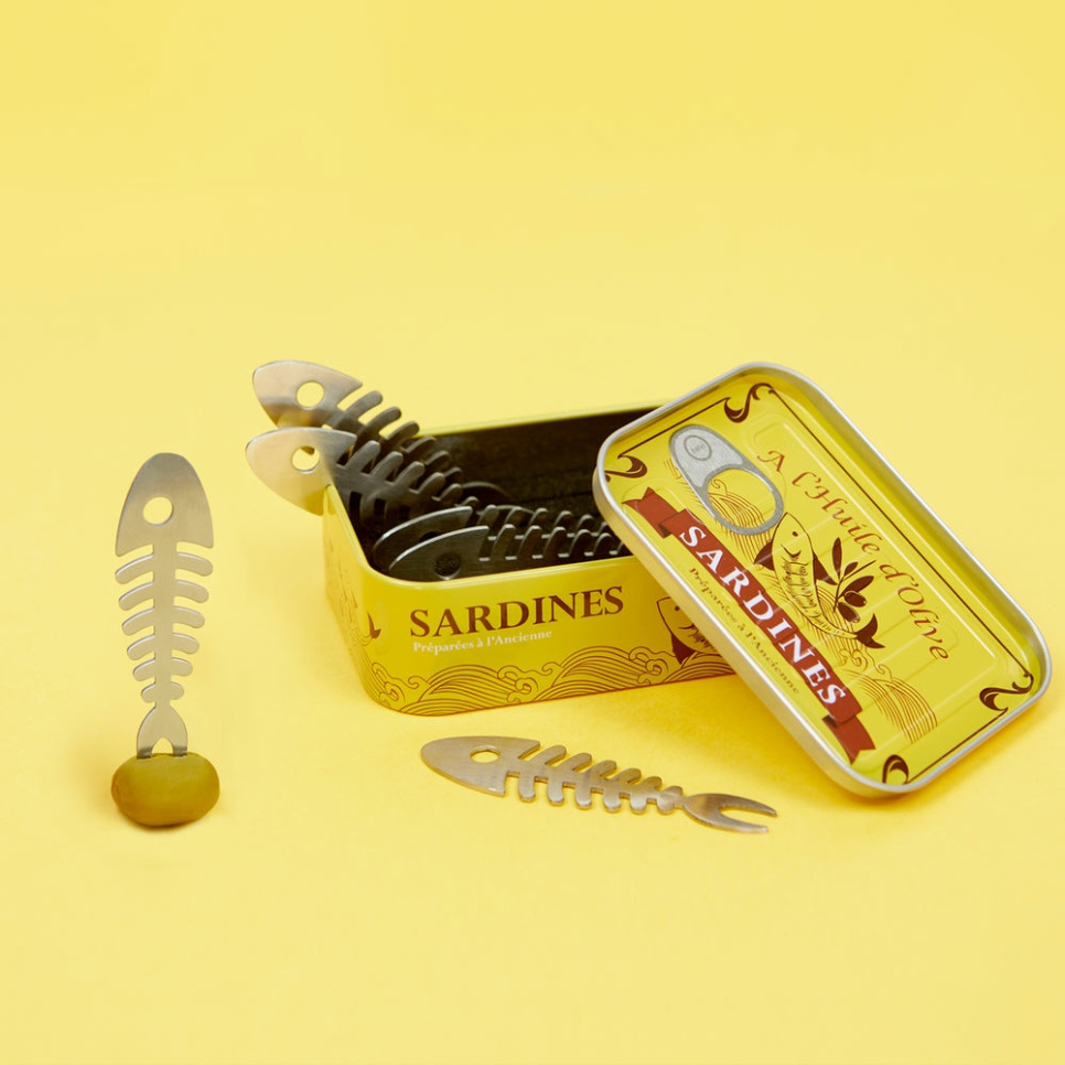 Snackgabeln, Sardinen, 6er-Pack - Balvi