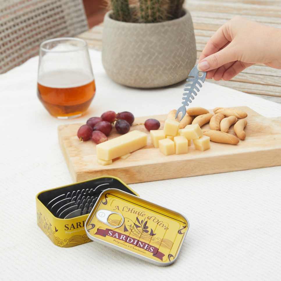 Snackgabeln, Sardinen, 6er-Pack - Balvi