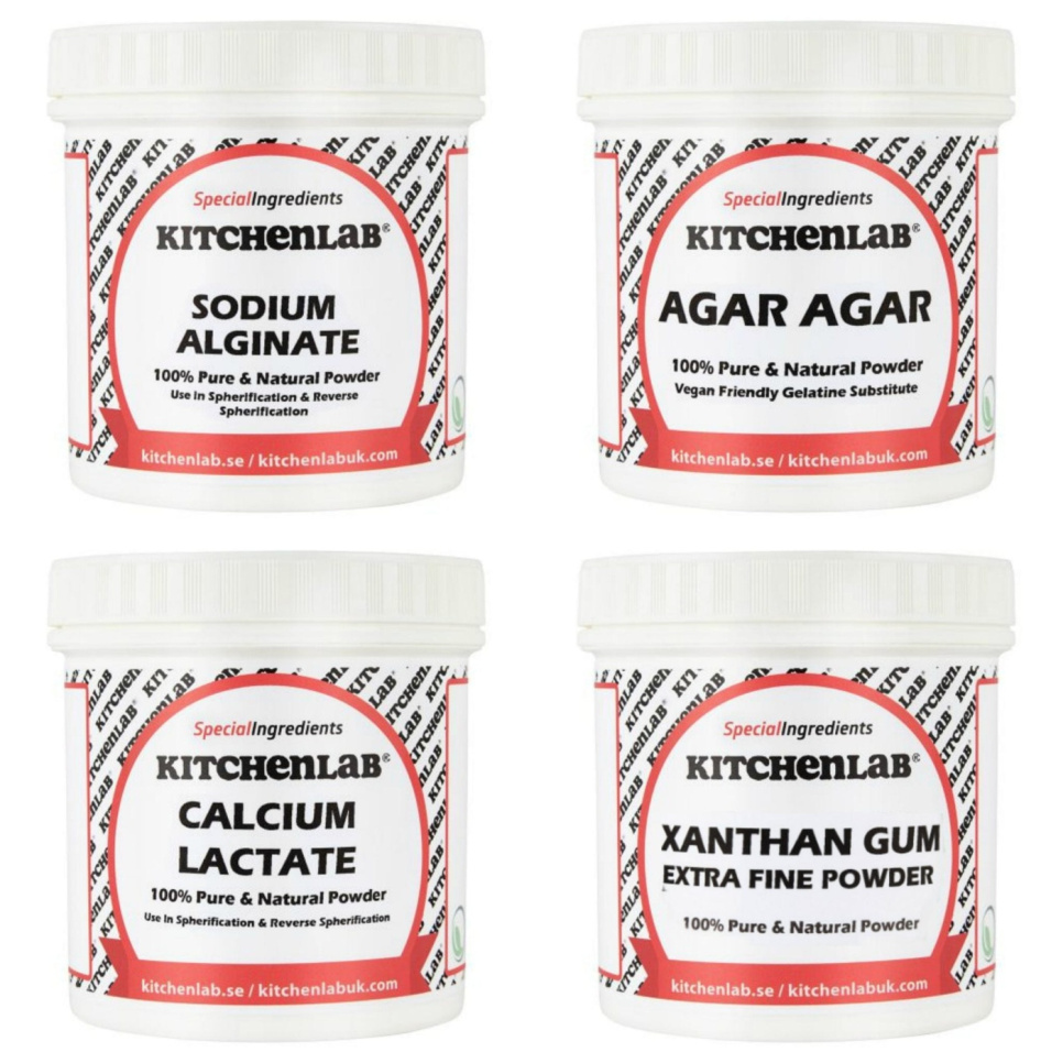 Molekulargastronomie: Zutatenliste - The Kitchen Lab in der Gruppe Kochen / Molekularküche / Starter-Kits für die Molekularküche bei The Kitchen Lab (1429-12644)