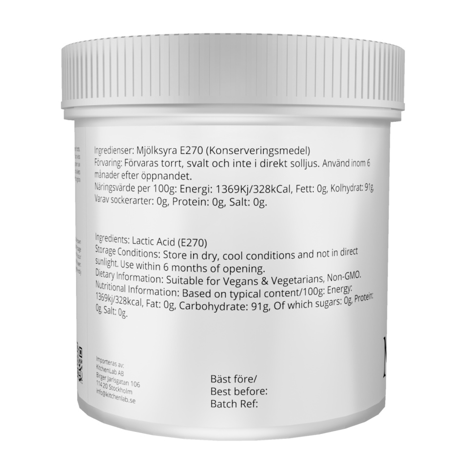 Milchsäure (E270) - The Kitchen Lab