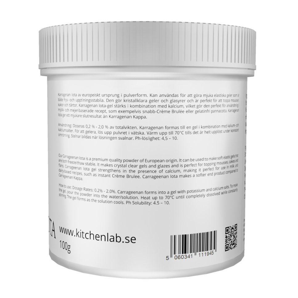 Carrageen Iota (E407a) - The Kitchen Lab