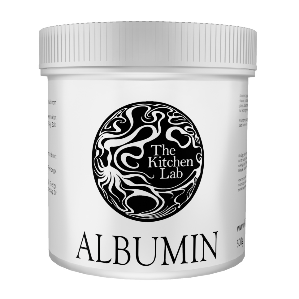 Eiweißpulver, Albumin - The Kitchen Lab - 500 g in der Gruppe Kochen / Molekularküche / Molekulare Inhaltsstoffe bei The Kitchen Lab (1429-27715)