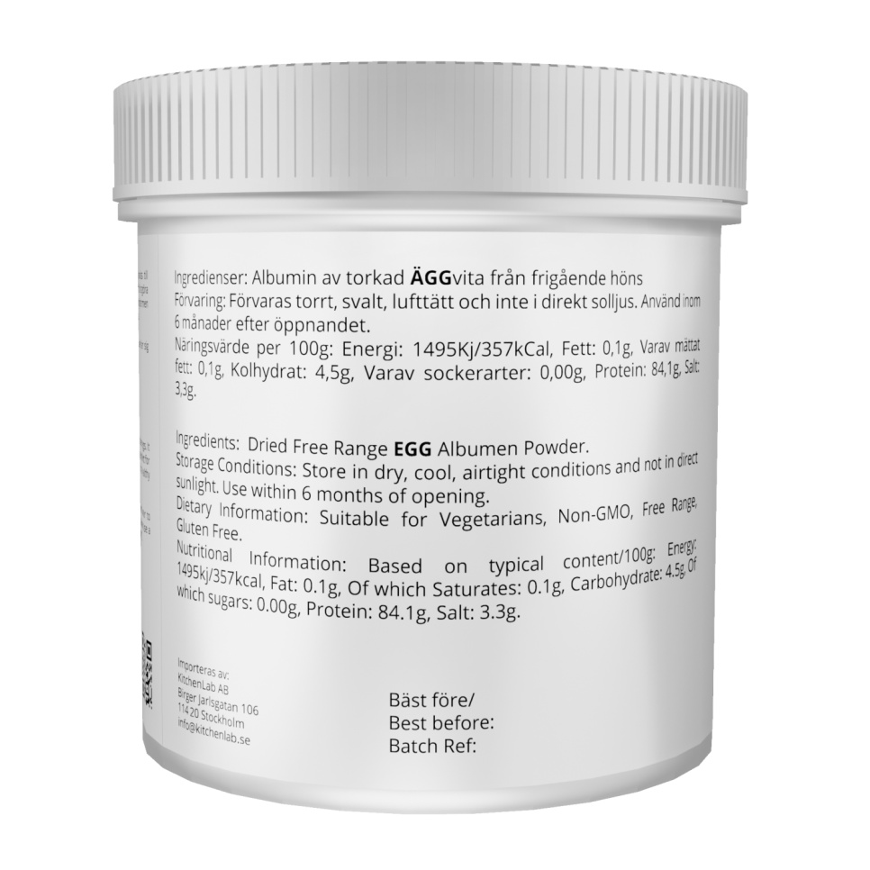 Eiweißpulver, Albumin - The Kitchen Lab - 500 g