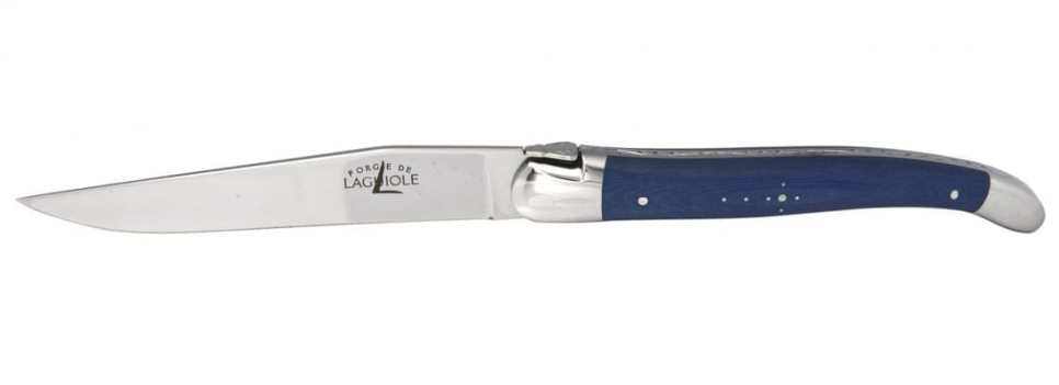 2er Set Steakmesser, roter und blauer Griff - Forge de Laguiole