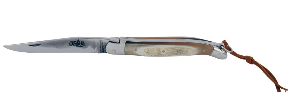 Lebensmittelmesser mit klappbarer Klinge - Griff aus Kuhhorn in der Gruppe Tischgedeck / Besteck / bei The Kitchen Lab (1446-17101)