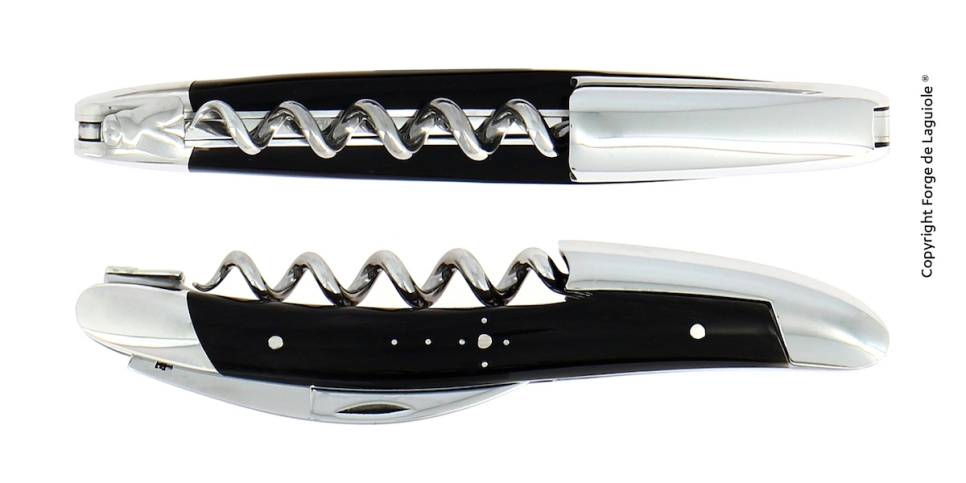 Sommeliermesser aus dunklem Horn, poliert, Tradition - Forge de Laguiole in der Gruppe Bar & Wein / Weinzubehör / Sommeliermesser & Flaschenöffner bei The Kitchen Lab (1446-24040)