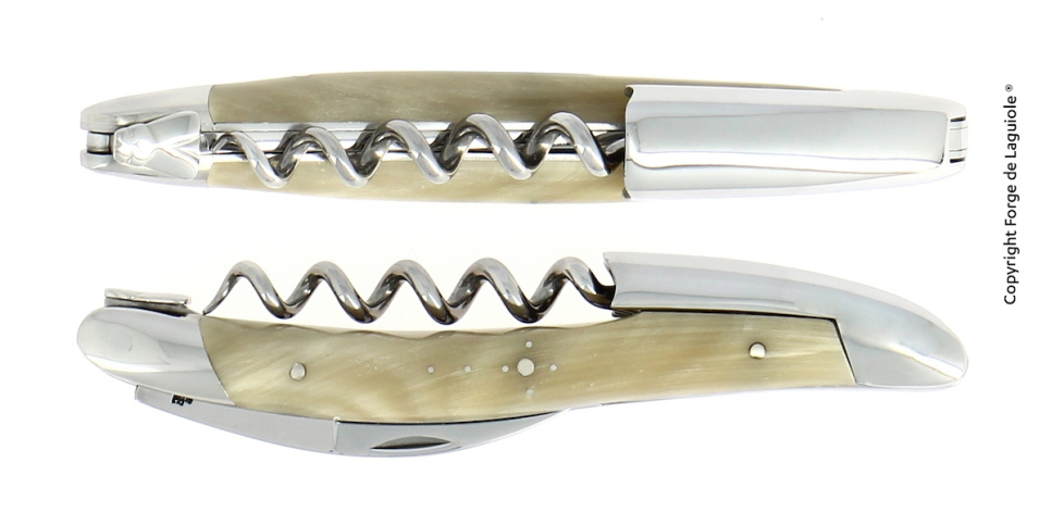 Sommeliermesser aus hellem Horn, poliert, Tradition - Forge de Laguiole in der Gruppe Bar & Wein / Weinzubehör / Sommeliermesser & Flaschenöffner bei The Kitchen Lab (1446-24422)