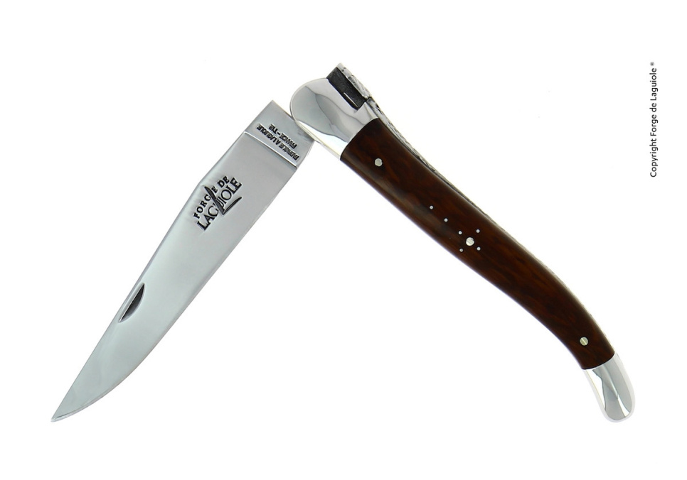 Klappmesser, 12 cm, Griff aus Schlangenholz, poliert, Tradition - Forge de Laguiole in der Gruppe Tischgedeck / Besteck / Messer bei The Kitchen Lab (1446-32870)