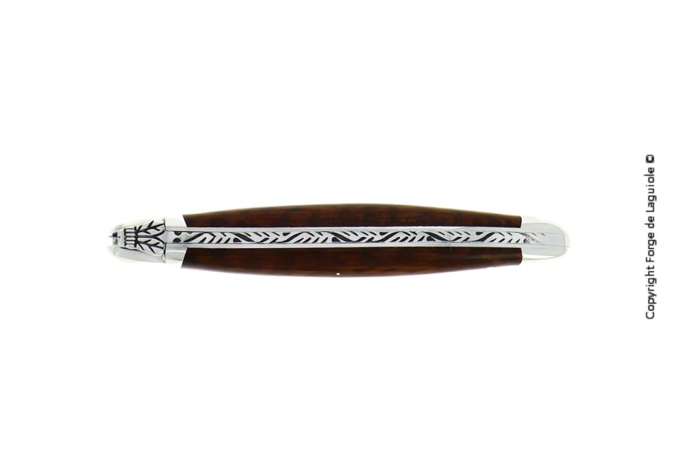 Klappmesser, 12 cm, Griff aus Schlangenholz, poliert, Tradition - Forge de Laguiole
