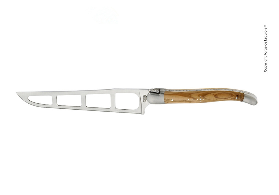 Käsemesser, Olivengriff, poliert, R. Barthélemy - Forge de Laguiole in der Gruppe Kochen / Küchenmesser / Käsemesser bei The Kitchen Lab (1446-32877)