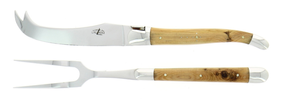 Käseset, Griff aus En, glänzend, Tradition - Forge de Laguiole in der Gruppe Kochen / Küchenmesser / Käsemesser bei The Kitchen Lab (1446-32879)