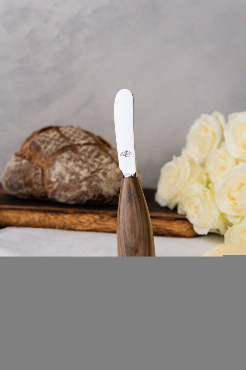 Buttermesser mit Nussbaumgriff, Lou Bure - Forge de Laguiole