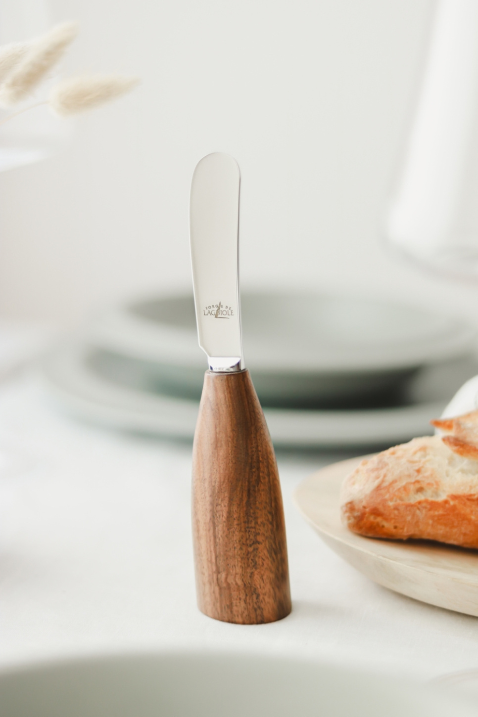 Buttermesser mit Nussbaumgriff, Lou Bure - Forge de Laguiole