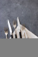 Sechs Gabeln, Griffe aus Ebenholz, poliert, Tradition - Forge de Laguiole
