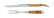 Tranchierbesteck 17 cm, En Griff, poliert, Tradition - Forge de Laguiole