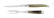 Tranchierbesteck 17 cm, Griff aus hellem Horn, poliert, Tradition - Forge de Laguiole