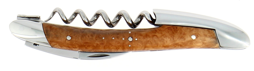 Sommeliermesser aus Holz, damasziert mit Dekoration, Kollektion - Forge de Laguiole in der Gruppe Bar & Wein / Weinzubehör / Sommeliermesser & Flaschenöffner bei The Kitchen Lab (1446-32977)
