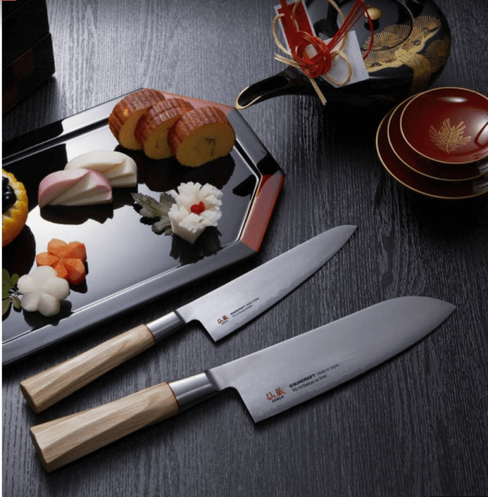 Santoku, 16,5 cm - Suncraft Swirl