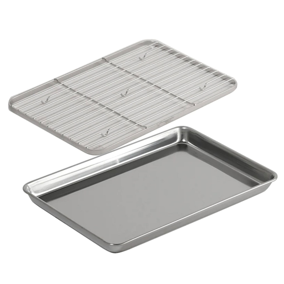 Backblech + Rost aus Edelstahl - Clover
