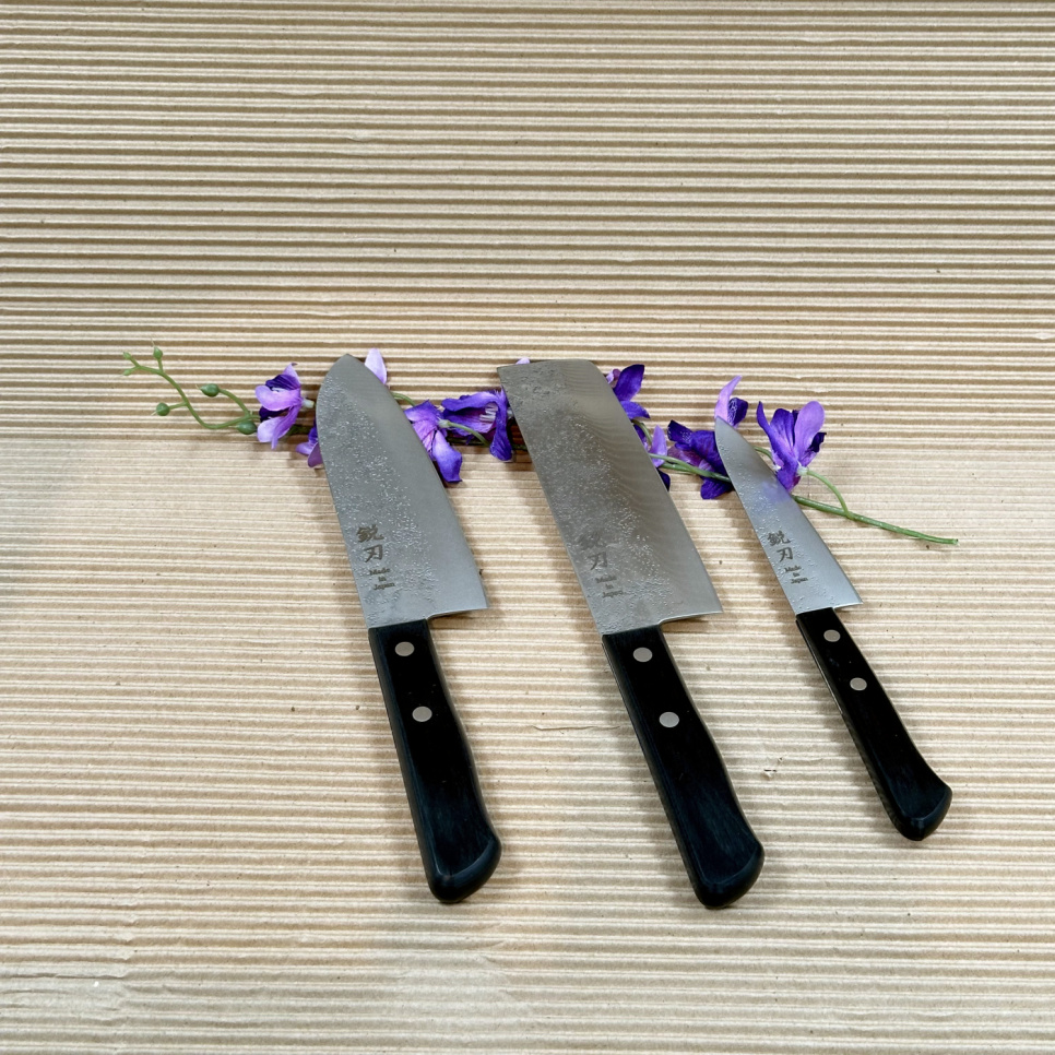 Messerset, Rustic, Petty, Nakiri & Santoku - Surudoi in der Gruppe Kochen / Küchenmesser / Messersets bei The Kitchen Lab (1450-30798)