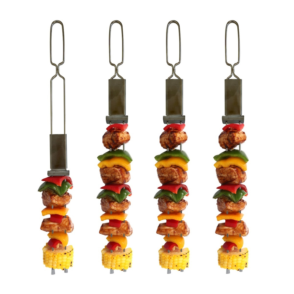 Doppelte Grillspieße, 4er-Pack - Outset in der Gruppe Grills, Herde & Öfen / Grillzubehör / Grillspieße bei The Kitchen Lab (1451-27809)
