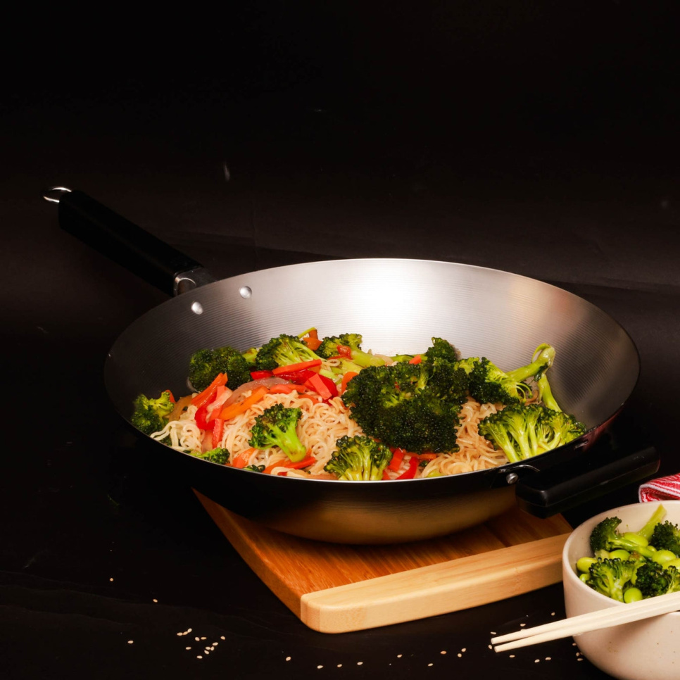 Wok aus Kohlenstoffstahl, 30 cm - Joyce Chen
