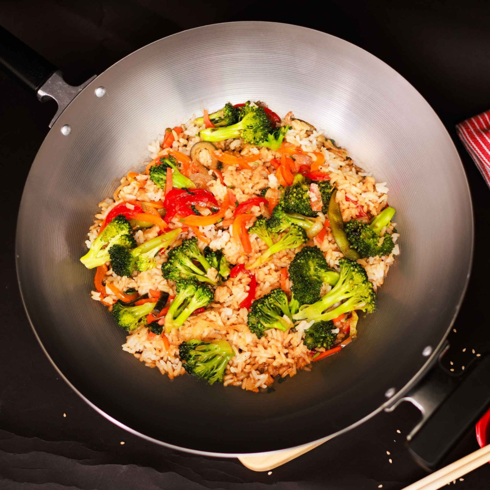 Wok aus Kohlenstoffstahl, 30 cm - Joyce Chen