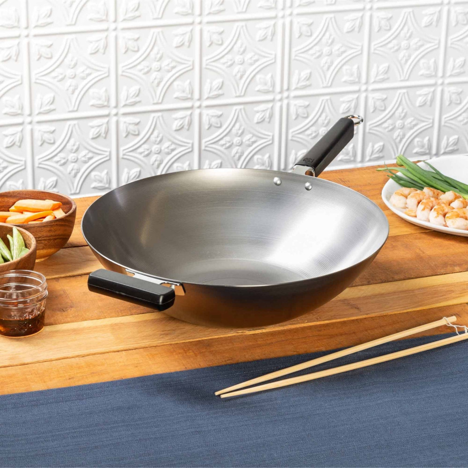 Wok aus Kohlenstoffstahl, 30 cm - Joyce Chen