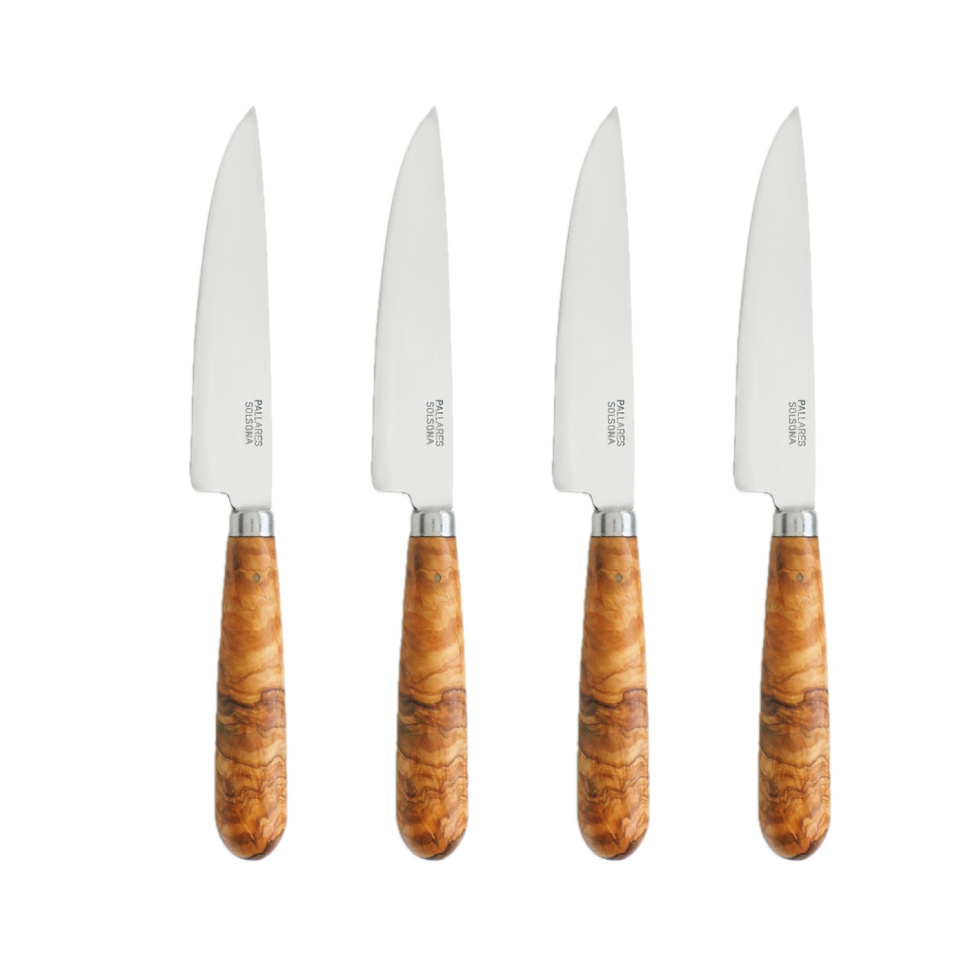 Steakmesser mit Olivenholzgriff, 4er-Pack - Pallarès in der Gruppe Tischgedeck / Besteck / bei The Kitchen Lab (1451-35492)