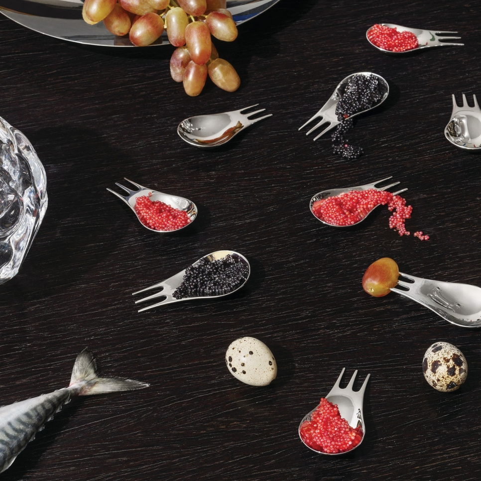 Moscardino, Besteck für Snacks, Tapas und Aperitivo, 4er-Pack - Alessi