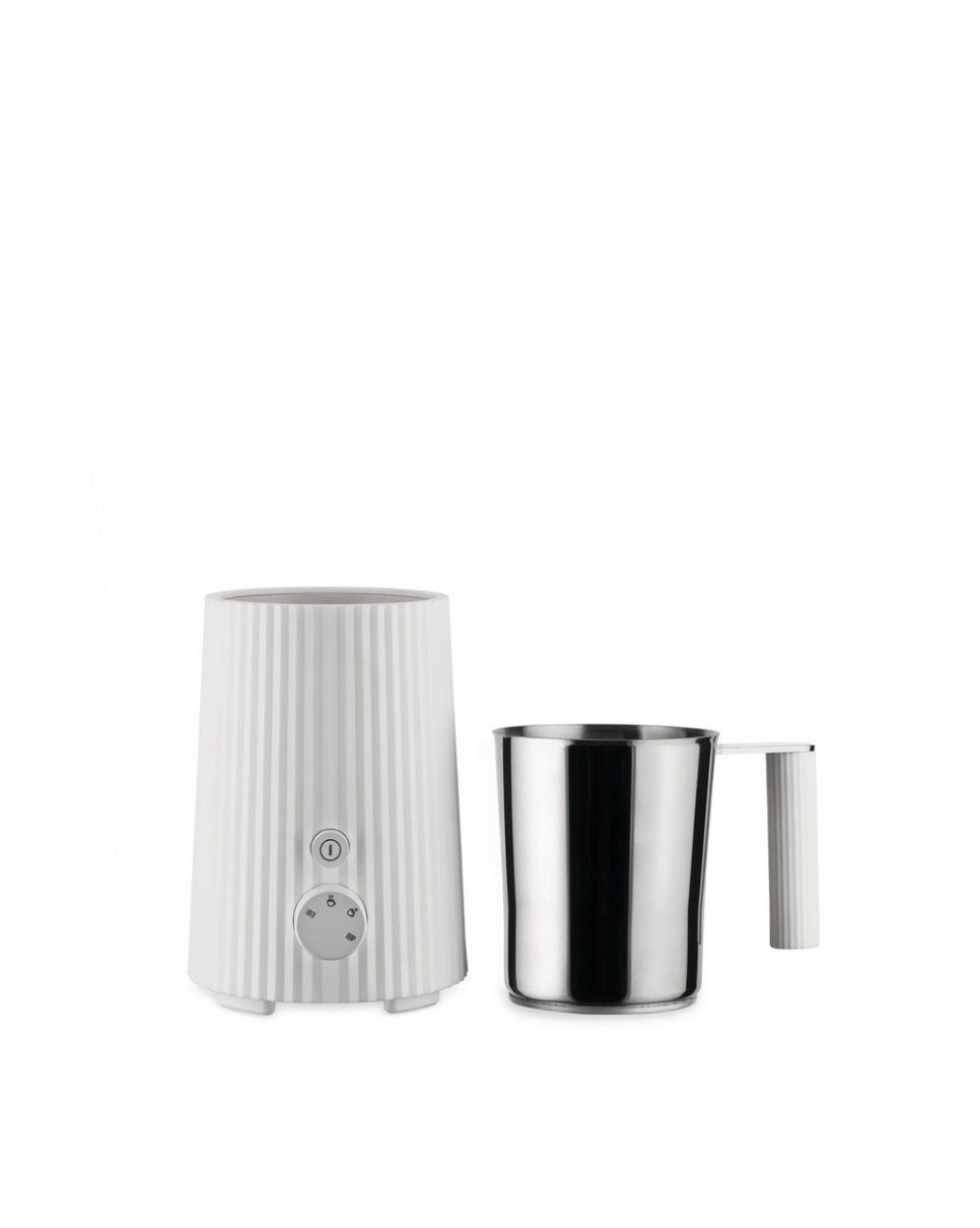 Milchaufschäumer, Plissé, Weiß - Alessi