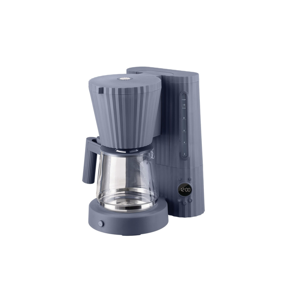 Kaffeemaschine, Plissé - Alessi - Grau in der Gruppe Tee & Kaffee / Kaffee brühen / Kaffeemaschinen bei The Kitchen Lab (1466-31432)