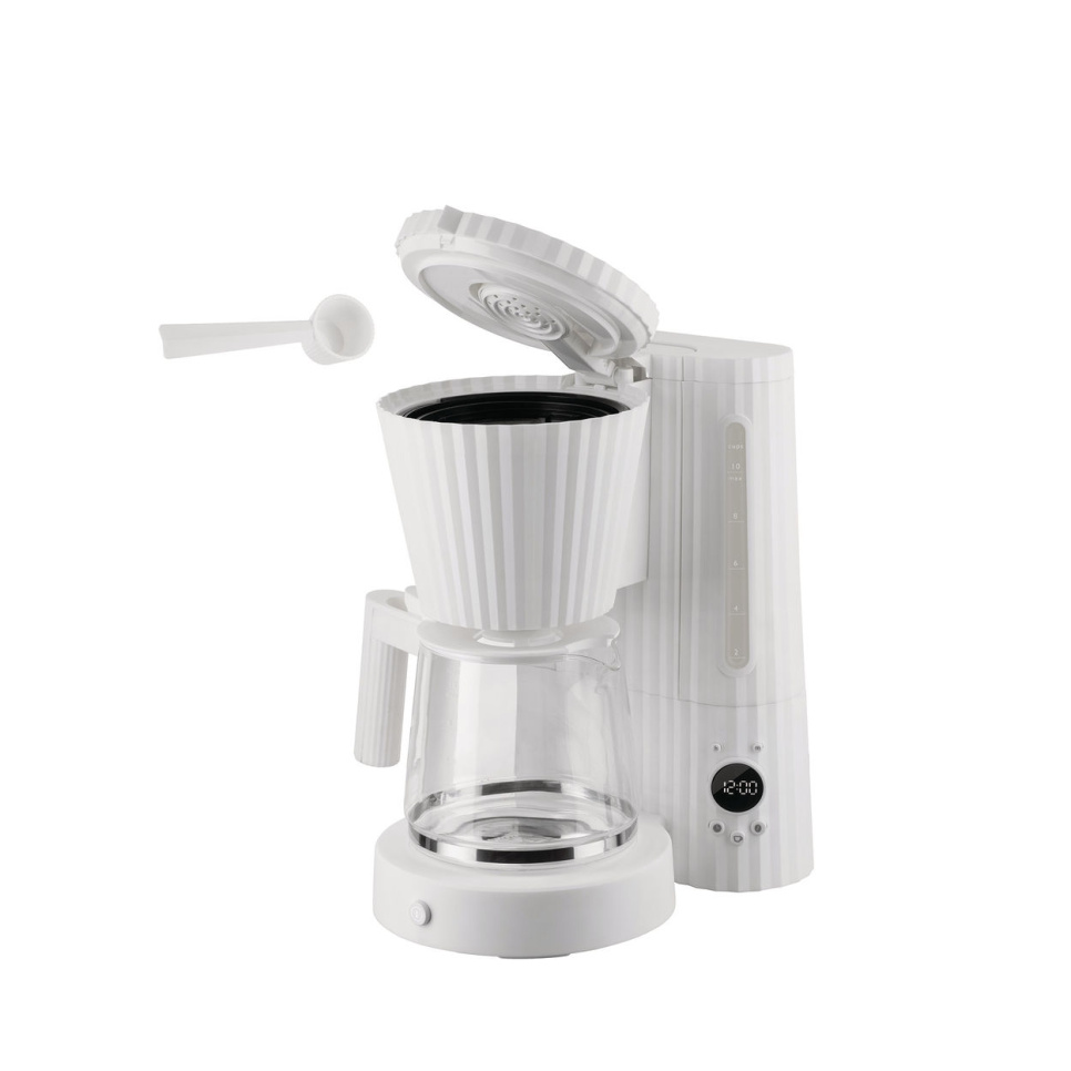 Kaffeemaschine, Plissé - Alessi - Weiß