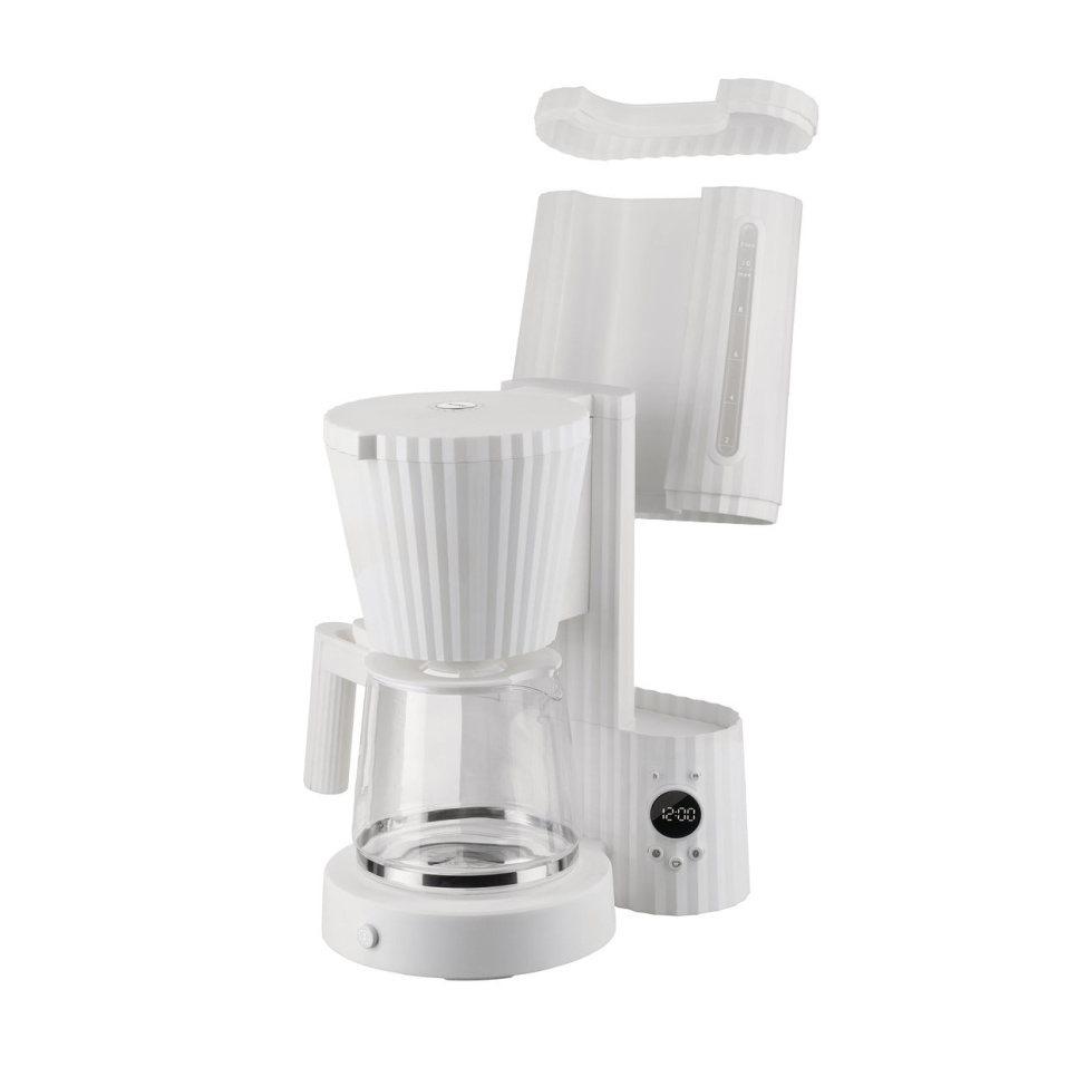 Kaffeemaschine, Plissé - Alessi - Weiß